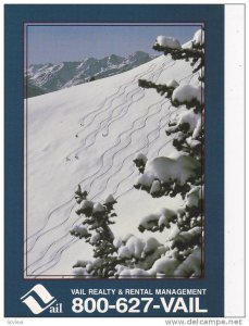 Winter Scene, ADV: Vail Realty & Rental Management, Vail, Colorado, 1960-1970s