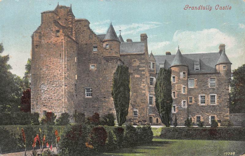 Grandtully Castle, Perthshire, Scotland, Early Postcard, Unused