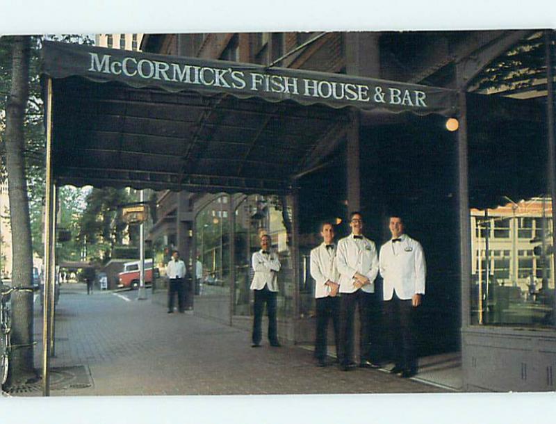 Unused Pre-1980 MCCORMICK'S FISH HOUSE RESTAURANT Seattle Washington WA r8877