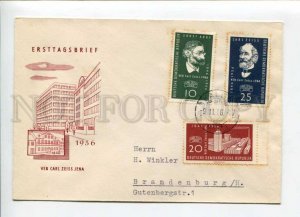 421552 EAST GERMANY GDR 1956 year 110 years Carl Zeiss Jena VEB First Day COVER