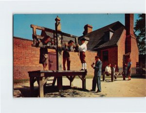 Postcard Public Gaol, Williamsburg, Virginia