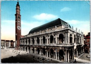 Vicenza Basilica Palladio & Square Tower Italy Renaissance Building Postcard