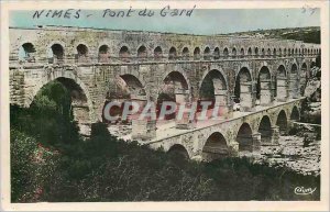 Modern Postcard Nimes (Gard) Roman Aqueduct Pont du Gard