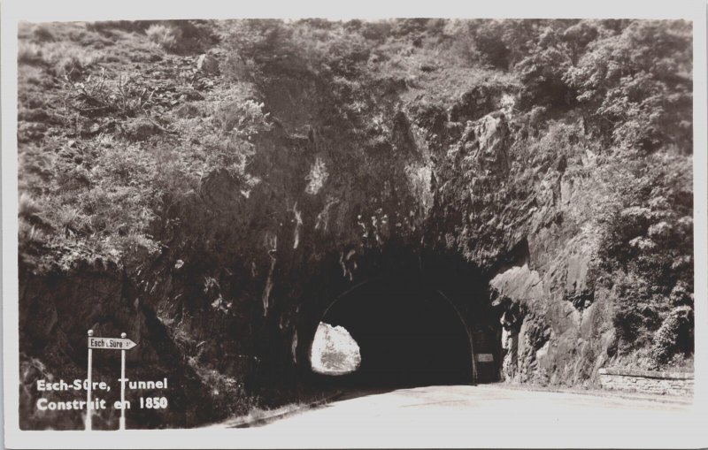 Luxembourg Esch Sure Tunnel COnstruit en 1850 Vintage RPPC C193