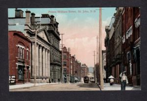 NB Prince William St St John New Brunswick Canada Carte Postale Postcard PC