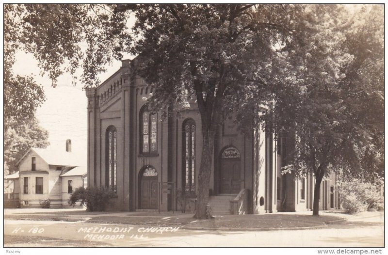 RP: Methodist Church, Mendota, LaSalle County, Illinois, 1945 PU