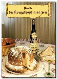 Postcard Modern Recipe Alsatian Kougelhopf