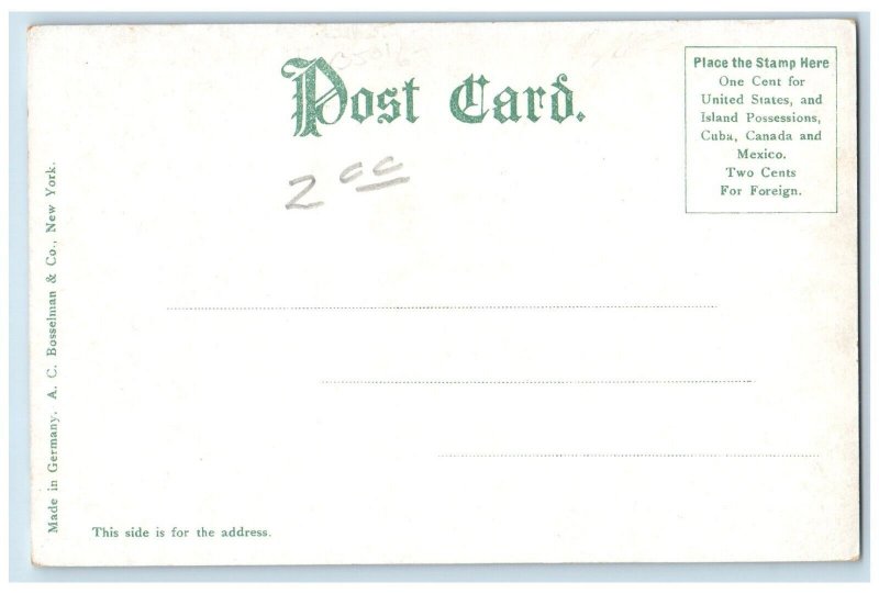 Duval Hotel Post Office Castle Hall National Bank Of Jacksonville FL Postcard