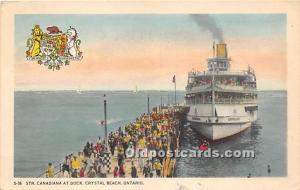 Str Canadiana at Dock, Crystal Beach Ontario, Canada 1947 