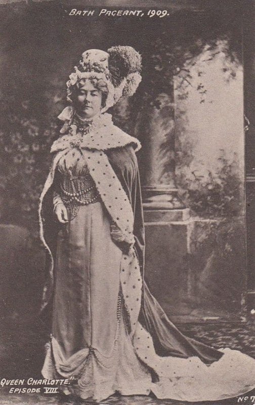 Queen Charlotte Episode VIII Looking Posh 1909 Bath Pageant Old RPC Postcard