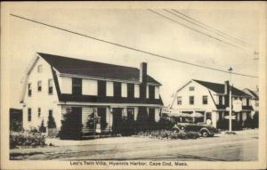 Hyannis Harbor Cape Cod MA Leo's Twin Villa Postcard