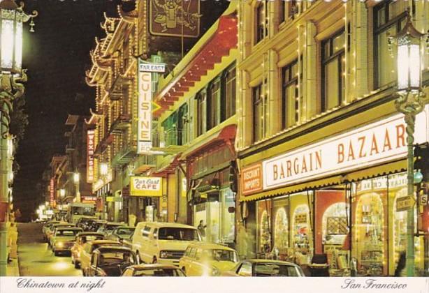 California San Francisco Chinatown Grant Avenue At Night