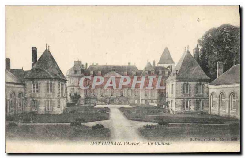 Old Postcard Montmirail Marne Le Chateau