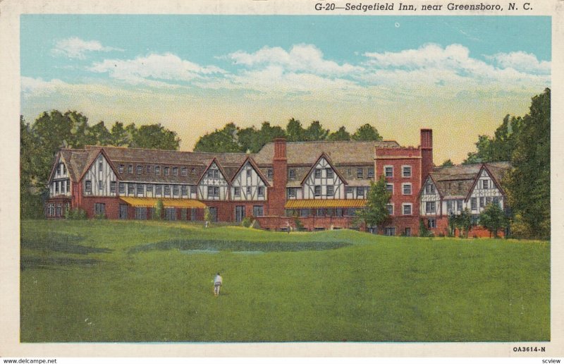 GREENSBORO , North Carolina , 1930-40s ; Sedgefield Inn