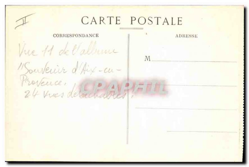 Old Postcard Aix en Provence Spa Establishment