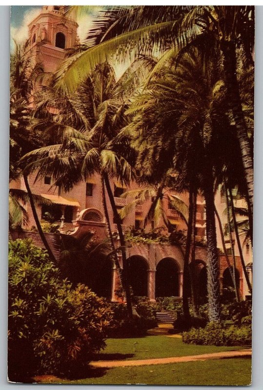 Rare Flowers & Shrubs at Royal Hawaiian Hotel Grounds Postcard Posted