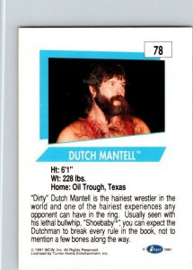 1991 WCW WRestling Card Dutch Mandell sk21192