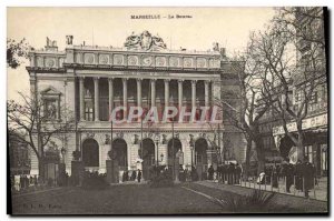 Old Postcard Marseille Bourse