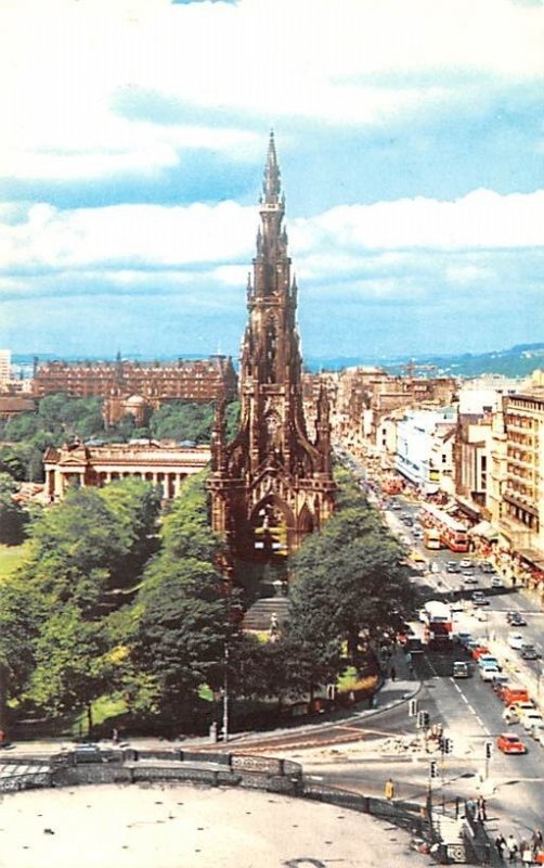 Scott Monument, Princes Street Edinburgh Scotland, UK Unused 