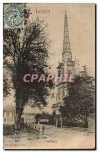 Old Postcard Lucon The Cathedral