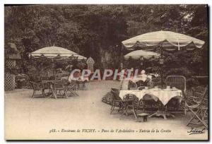 Old Postcard Surroundings of Vichy Park From & # 39Ardoisiere Entrance Cave