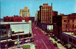 Aerial View Monroe Ave Shopping Center Grand Rapids MI Vintage Postcard L75