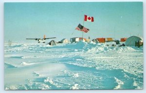 ARCTIC FLOATING ICE STATION ~ Joint Experiment CAMP BIG BEAR c1975 Postcard