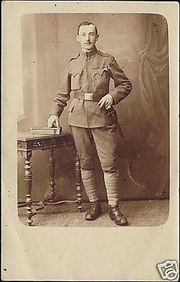 Unknown Soldier, Military, Probably WWI (ca. 1915) RPPC