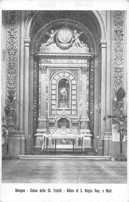 B105471 Italy Bologna Chiesa della SS. Trinita, Altare di S Biagio