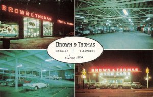 New Haven CT Brown and Thomas Cadillac Oldsmobile Dealership Postcard