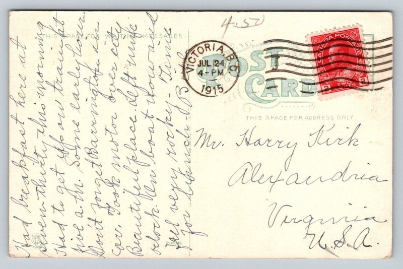 1915  Hotel Frye   Seattle  Washington  Postcard