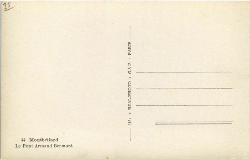 CPA Montbeliard Pont Armand Bermont FRANCE (1099224)