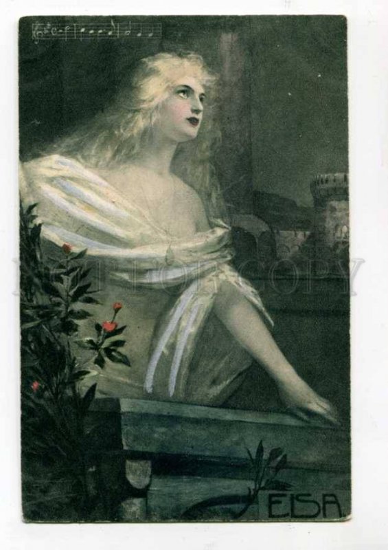 288325 WAGNER OPERA Elsa by SCHLIMARSKI Vintage postcard