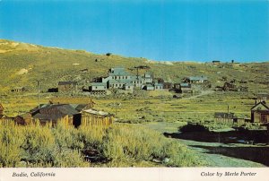 BODIE CALIFORNIA~STANDARD MILL BURNED-REPLACED W/ 20 STAMP MILL~MINING POSTCARD