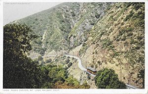 Rubio Canyon Mt Lowe Railway California Phostint Postcard