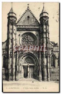 Postcard Compiegne Old Church St. Anthony