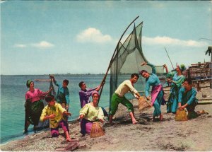 PC PHILIPPINES, MANG I ISDA, FISHERMEN, Modern Postcard (B40248)