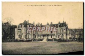 Old Postcard Beaumont le Roger Le Chateau