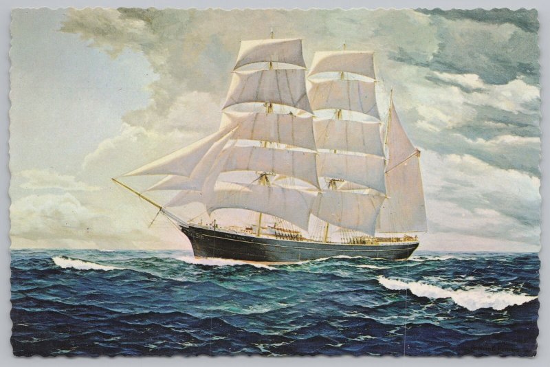 Transportation~Ship~Star Of India 1863 British Ship~Oil Painting~Continental PC 