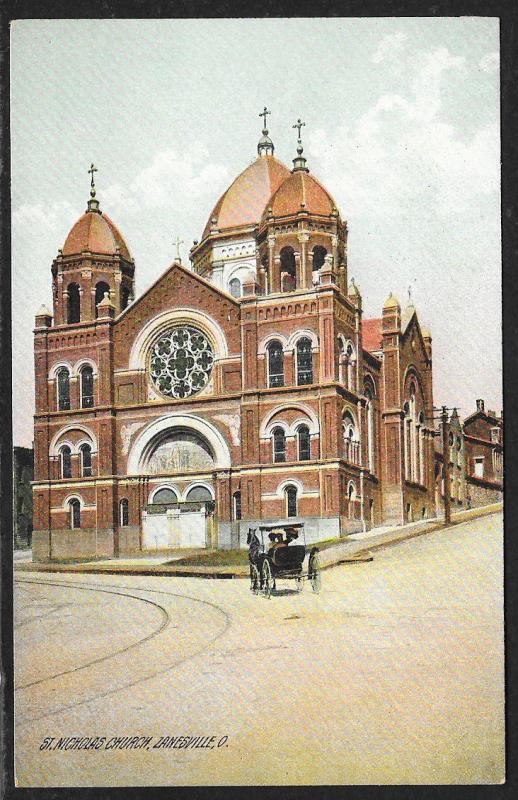 St Nicholas Church Zanesville Ohio Unused c1910s