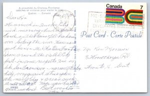 Caleches Champlain Monument Rue St Louis Quebec City 1971 Postal Services Cancel