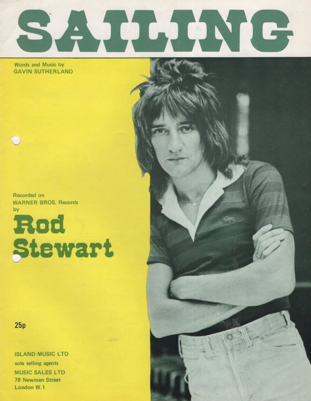 Sailing Rod Stewart 1970s Sheet Music