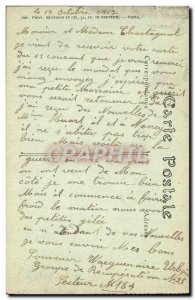 Old Postcard Chauny Hairy Army occupied the clearing