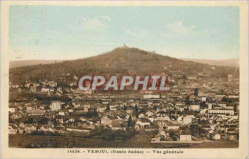 Old Postcard Vesoul (Haute Saone) General view