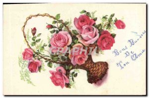 Old Postcard Fantasy Flowers