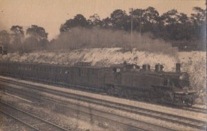 RPPC Postcard Train Ceinture Railroad Paris France