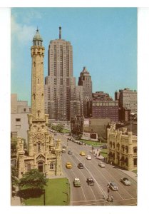 IL - Chicago. Michigan Avenue Street Scene looking North ca 1950