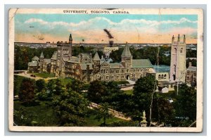 Vintage 1932 Postcard Aerial View of University of Toronto Canada