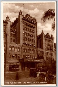 Los Angeles California 1920s RPPC Real Photo Postcard The Auditorium