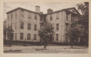 Public School Bordentown NJ New Jersey Postcard D32